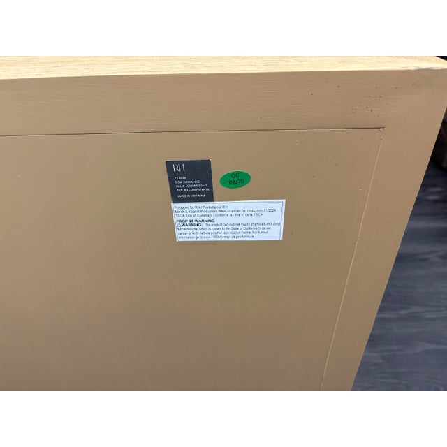 Brown Rh French Contemporary 9-Drawer Dresser – Light Oak / Champagne For Sale - Image 8 of 16