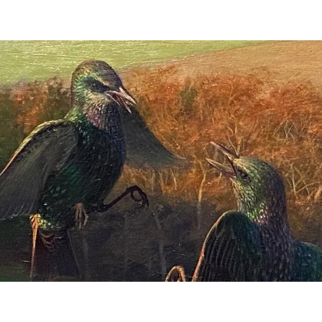 Textile Raymond C. Boothe, Starlings in a Winter Landscape, 1976 For Sale - Image 7 of 12