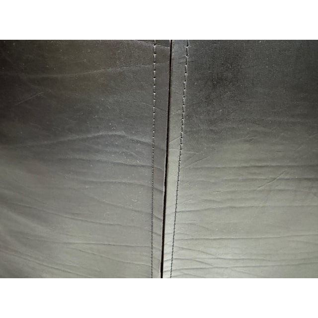 Cassina CAB 415 Sofa in Black Leather by Mario Bellini for Cassina, 1980s For Sale - Image 4 of 18