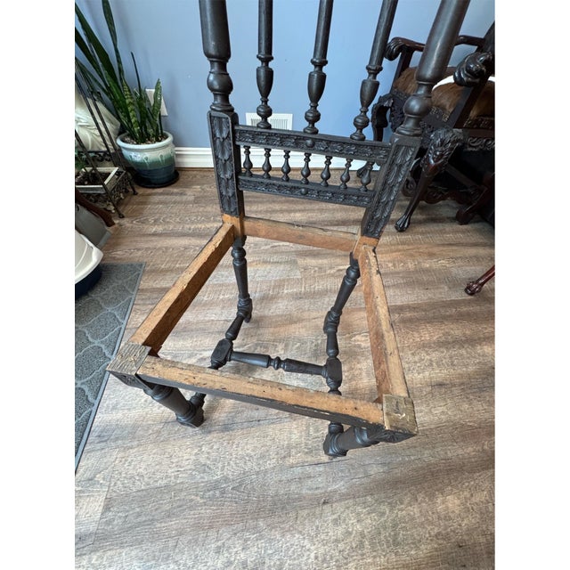 Antique French Renaissance Brittany Caine Chair For Sale In New York - Image 6 of 12