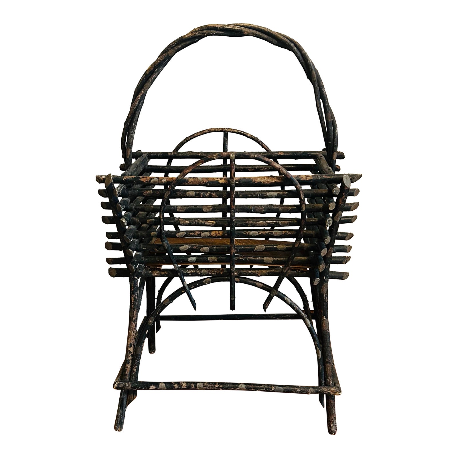 Antique Adirondack Twig and Branch Book Magazine Rack Holder Chairish