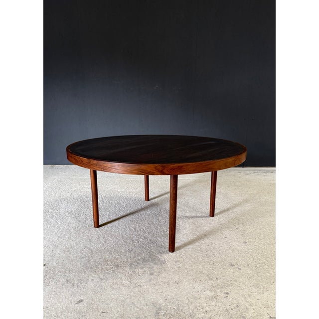 Mid-Century Modern Scandinavian Teak Coffee Table with Copper Inlay, Denmark, 1960s For Sale - Image 15 of 15