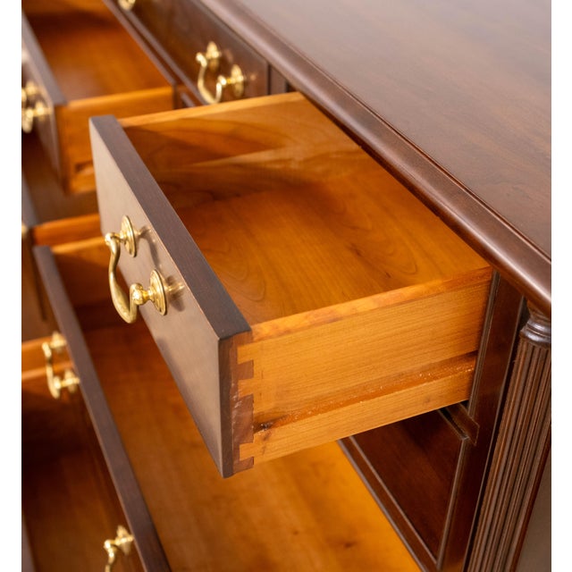 1960s Stickley Chippendale Style Cherry Bedroom Dresser For Sale In Philadelphia - Image 6 of 18