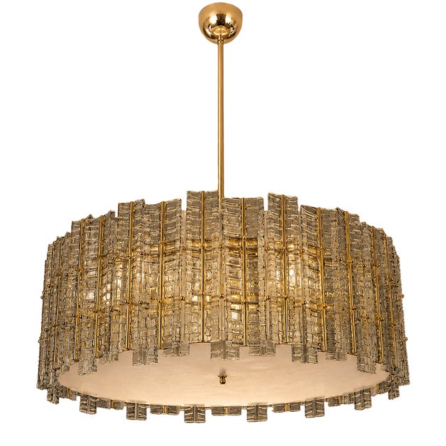 Contemporary- Modern Smoked-Fumè "Tropical" Chandelier Murano Glass by Simoeng. For Sale