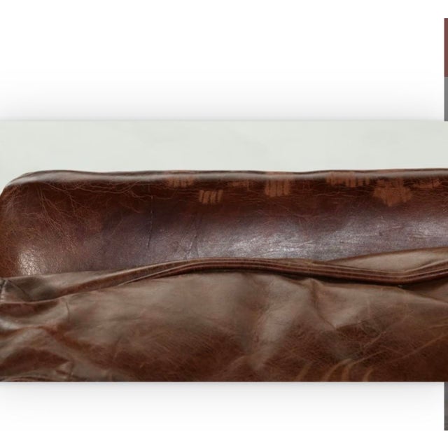 Ralph Lauren Leather and Plaid Sofa For Sale - Image 10 of 11