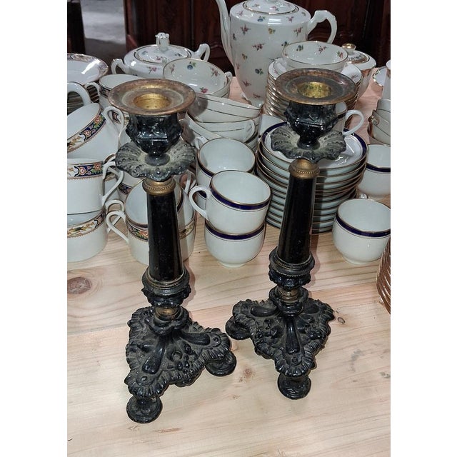 Napoleon III Candlesticks, Set of 2 For Sale - Image 4 of 5