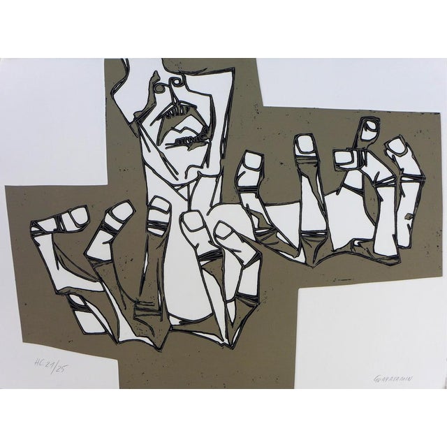 Oswaldo Guayasamin Las manos de la ira, 1973 Etching on Guarro paper Signed and numbered in pencil by the artist 75 copies...