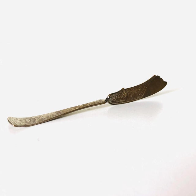 1910s Antique Sterling Master Butter Knife For Sale - Image 5 of 5