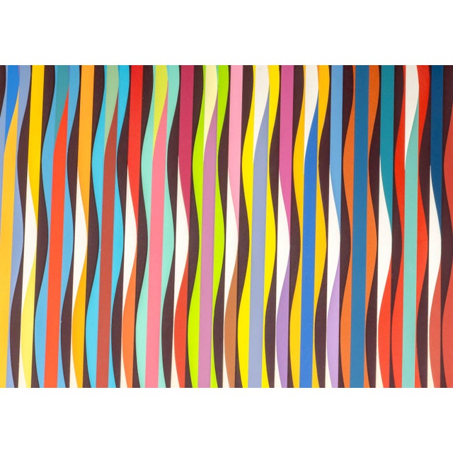 Contemporary Yaacov Agam "Untitled 23" Screenprint, Circa 1980 For Sale - Image 3 of 11