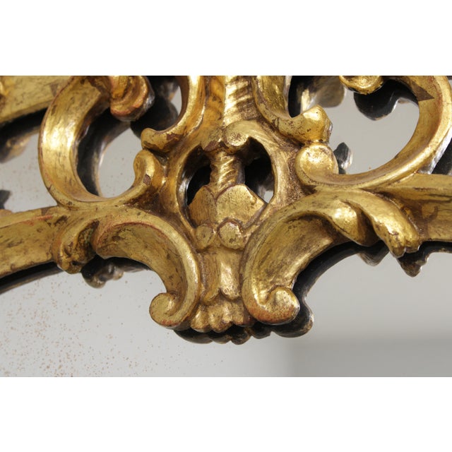 1950s Friedman Brothers Attributed 3 Panel Gold Frame Mirror For Sale - Image 5 of 16