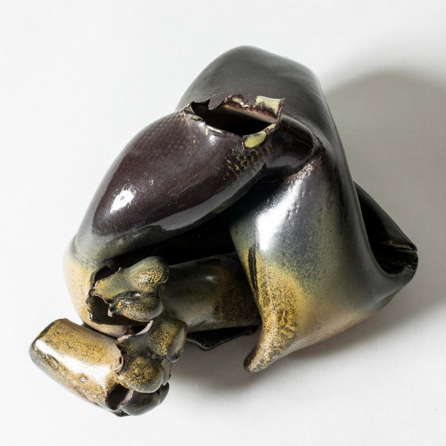 Brown Stoneware Sculpture by Bengt Berglund, 1960s For Sale - Image 8 of 8