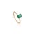 1.09ct Certified Natural Emerald Solitaire Ring With Diamonds in 14k Gold Size 7 For Sale - Image 4 of 15