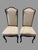 Set of 4 Vintage French Louis XV Style Dining Chairs Carved Wood Upholstered Elegant set of four vintage Louis XV-style...