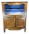 19th Century French Provincial Walnut Carved Open Display Cabinet Hutch For Sale