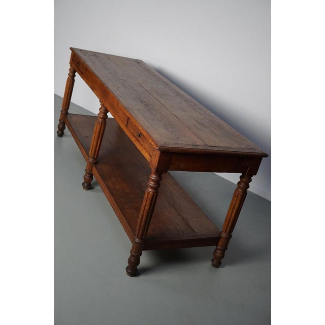 Antique French Rustic Oak Console, 19th Century For Sale - Image 16 of 18