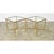 Brass French Vintage Mid-Century Brass & Glass End Tables For Sale - Image 8 of 10
