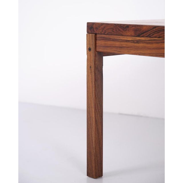 Danish Square Rosewood Coffee Table, 1960s For Sale - Image 6 of 7