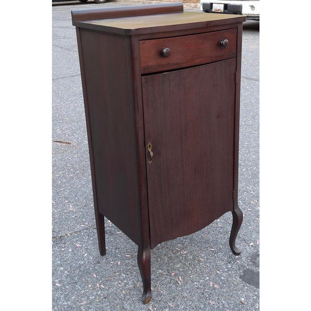 Victorian Solid Mahogany Sheet Music Cabinet, Circa 1880s For Sale - Image 9 of 12