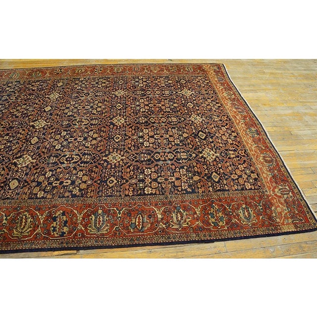 Textile Antique Sarouk, Farahan Rug For Sale - Image 7 of 7