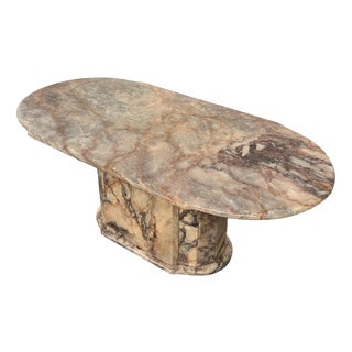 Classic Fior di Pesco Marble Coffee Table, Italy, 1970s For Sale