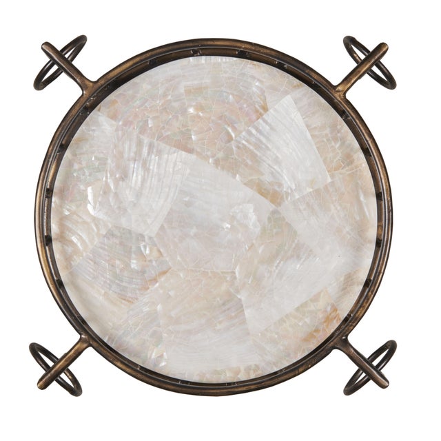 Traditional Maitland-Smith Silvia Martini Table For Sale - Image 3 of 4