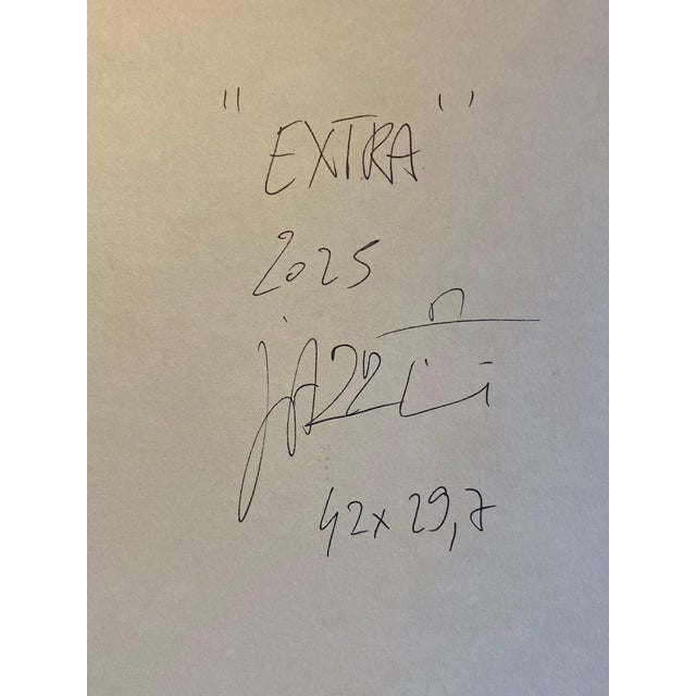 Plastic Jazzu, Face, 2025, Mixed Media on Paper For Sale - Image 7 of 8