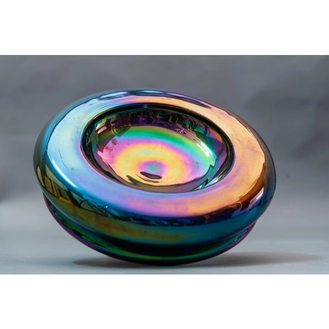 Glass Vase by Tommaso Barbi, Rome, in Very Good conditions. Designed 1970 to 1979 This piece has an attribution mark, I am...