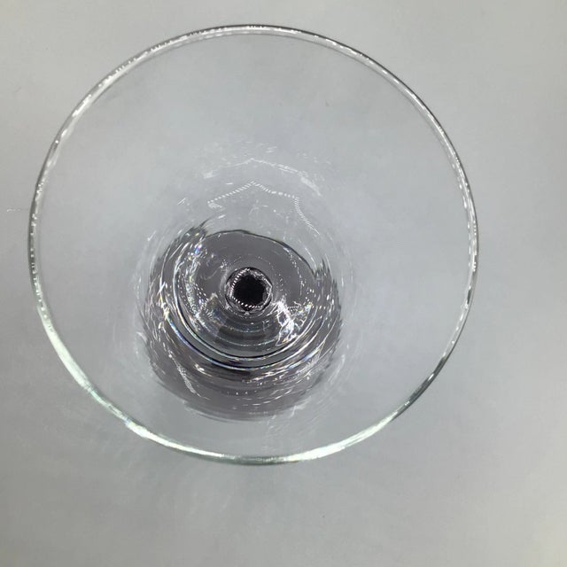 Amethyst Octagonal Stem 4 Champagne and 4 Wine Glasses-Set of 8 For Sale - Image 10 of 13