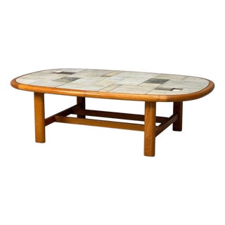 Gangso Møbler, Danish Modern, Coffee Table, Teak, Mosaic Tile, Denmark, 1970s For Sale