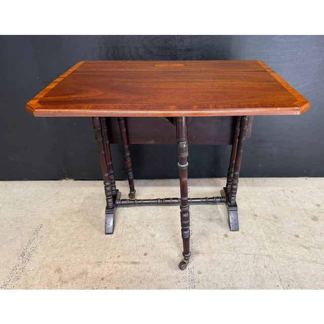 1900 - 1909 Antique Edwardian Sutherland Table, 1900s For Sale - Image 5 of 12