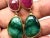 Bochic "Capri" Ruby & Multi Rough Cut Emerald Earrings Set In 18K Gold & Silver For Sale - Image 16 of 18