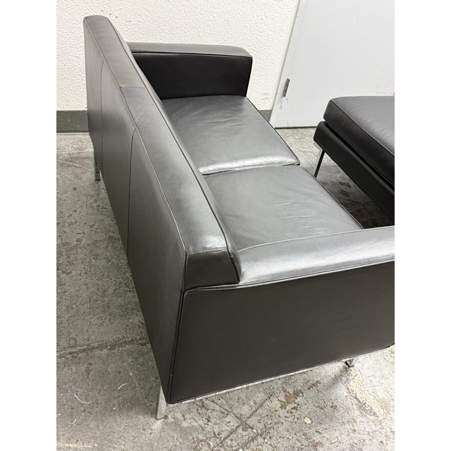 Ted Boerner for Design Within Reach Theatre Sofa + Ottoman Set For Sale In San Francisco - Image 6 of 12