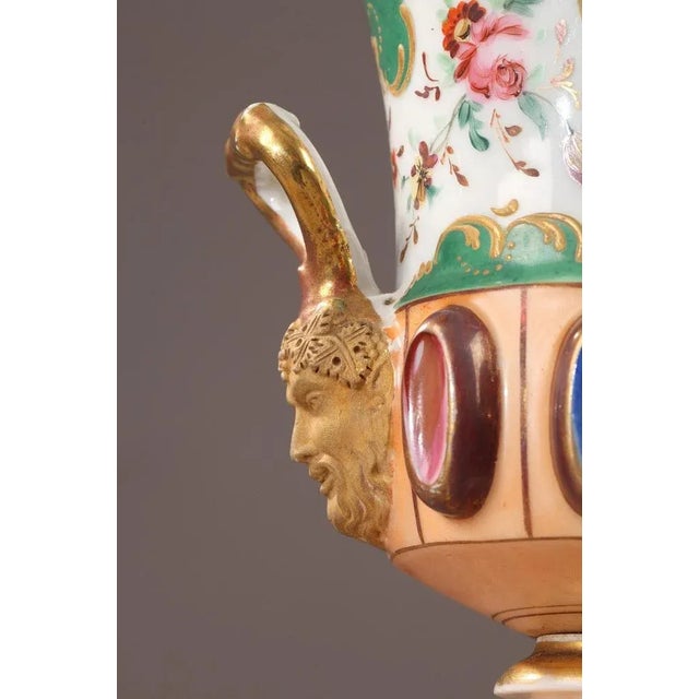 Louis Philippe Porcelain Medici Vases, Set of 2 For Sale - Image 12 of 17