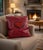 Handcrafted Red Leather and Silk Heart Pillow by Iuri Shubladze For Sale In New York - Image 6 of 7