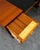 Brown Mid Century Danish Modern Executive Desk Black Top Brass 5 Drawer File Denmark For Sale - Image 8 of 12