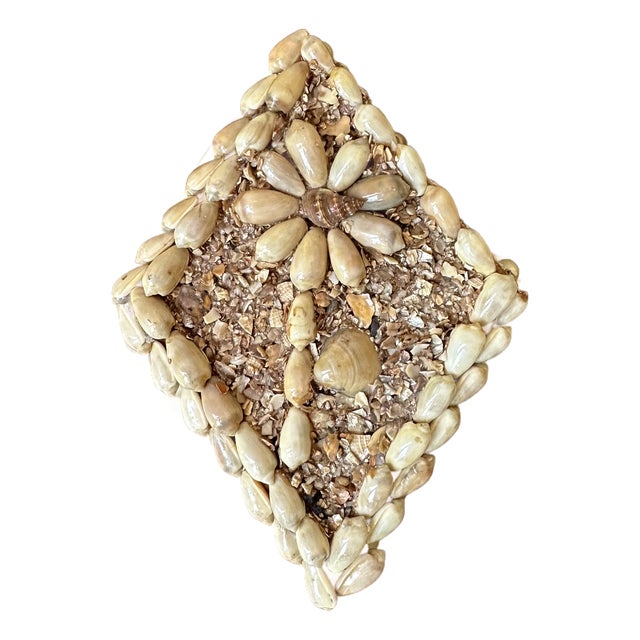 Vintage Tony Duquette Style Seashell Encrusted Box For Sale