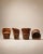Vintage handcrafted Equipale dining set featuring a round genuine leather table with four matching genuine leather...