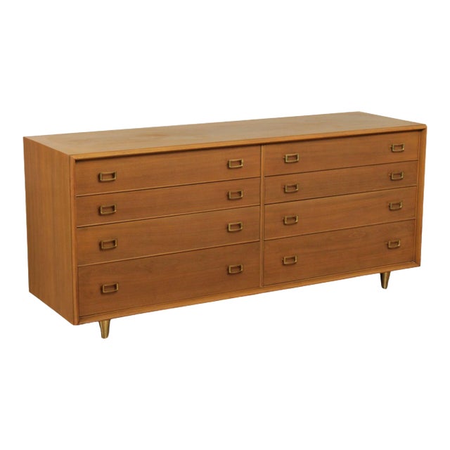Johnson Furniture Paul Frankl Mid Century Modern Dresser For Sale