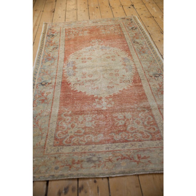 Vintage Distressed Oushak Rug - 3'5" X 6'4" For Sale - Image 9 of 9