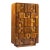 Lane Staccato Brutalist Mid Century Walnut Armoire Dresser For Sale