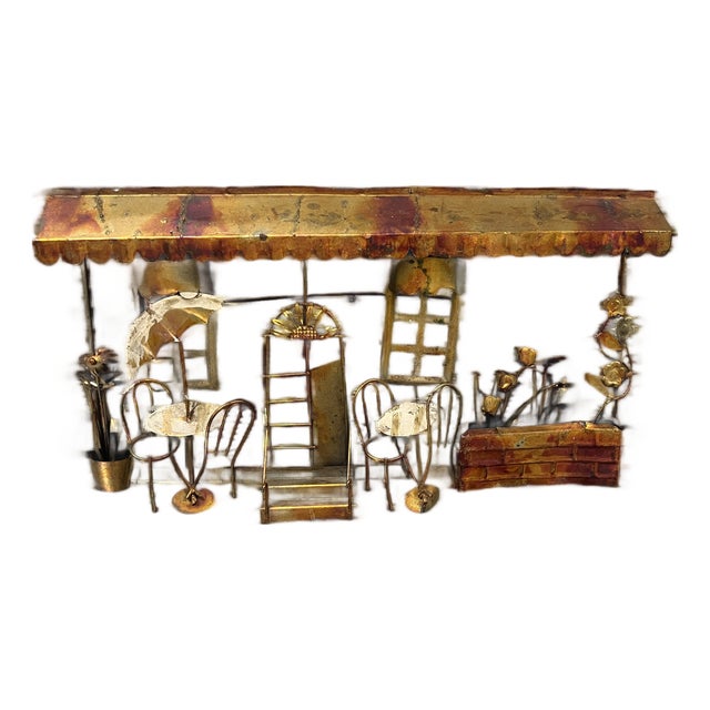 Art Deco Café Bistro Wall Sculpture For Sale