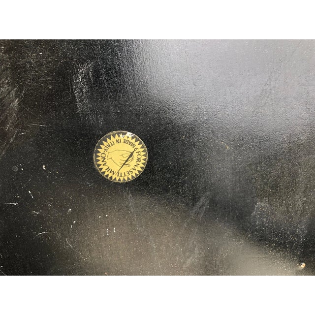 Brown 1980s Piero Fornasetti Wood & Metal "Balloon" Chair For Sale - Image 8 of 10