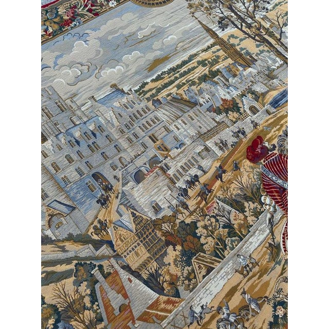 Aubusson Style Jacquard Tapestry, 1980s For Sale - Image 6 of 18