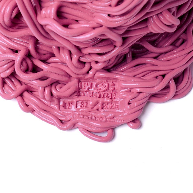 Spaghetti Special Vase in Amber by Gaetano Pesce for Fish Design For Sale - Image 6 of 10