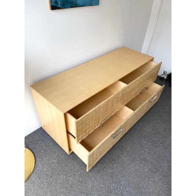 Chest of Drawers Wood and Leather by Gasparucci Italo, Italy, 1980s For Sale - Image 12 of 12
