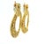 Vintage American 18k Gold 5 Carat Diamond Articulated Hoop Earrings, Pair For Sale - Image 4 of 14