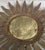 Mid-Century Modern Gilt Iron Layered Leafed Flower Shaped Sunburst Mirror For Sale - Image 9 of 13