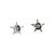 Contemporary Late 20th-Century 18k White Gold Invisibly Set Star Earrings, A Pair For Sale - Image 3 of 5