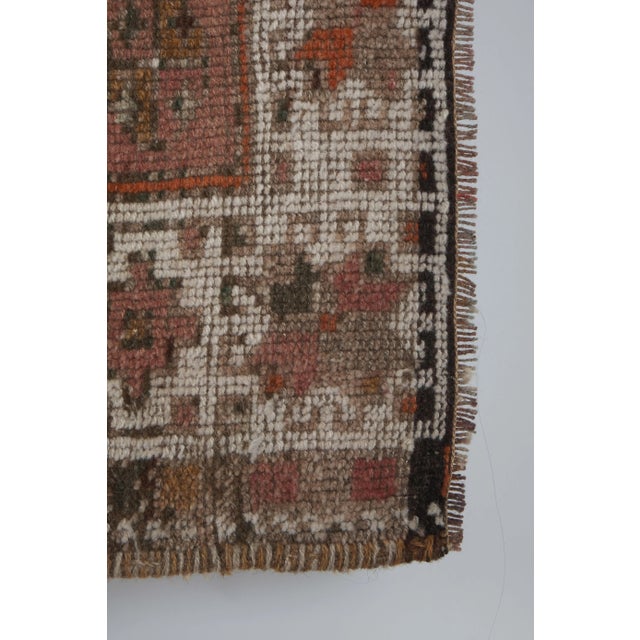 Textile Kurdish Hand-Knotted Distressed Tribal Runner 4'4'' X 8'7'' For Sale - Image 7 of 11