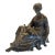 Ferdinand Barbedienne Fonduer - 19th C Solid Bronze Statue of Sleeping Penelope - Fine Art Classical Greek Figural Sculpture Foundry Serial Stamped For Sale